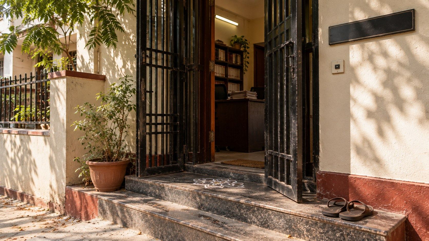 Entrance to the JustJuris office in RR Nagar 5th Stage